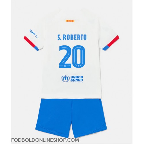Barcelona Sergi Roberto #20 Udebane Trøje Børn 2023-24 Kortærmet (+ Korte bukser)